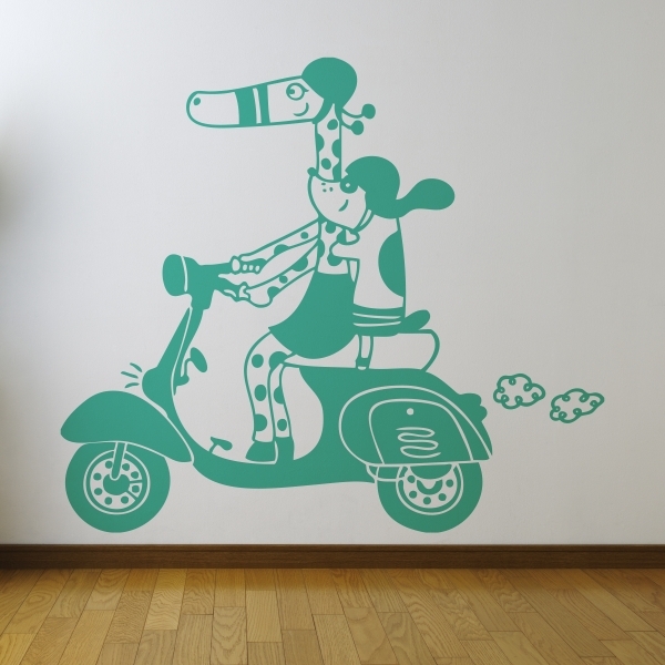 Vinilo infantil vespa