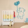 Vinilo infantil osito y globos