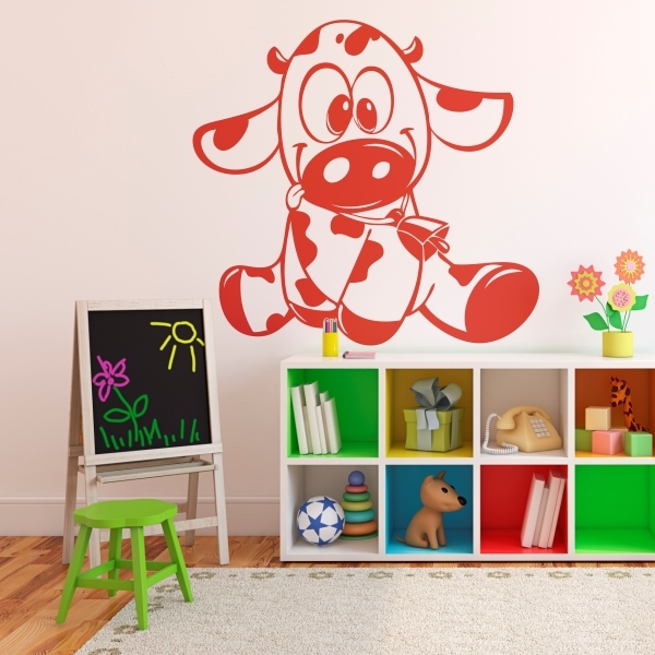 4917.jpg Vinilo infantil vaquita risueña