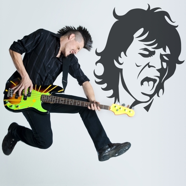 4973.jpg Vinilo decorativo Mick Jagger