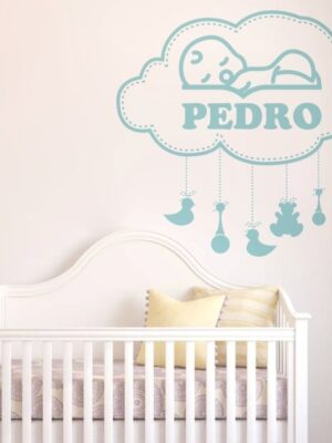 Vinilo infantil bebe personalizable