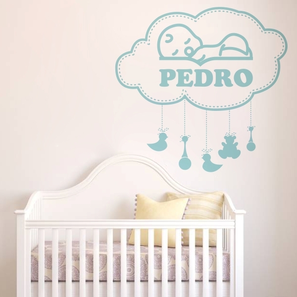 Vinilo infantil bebe personalizable