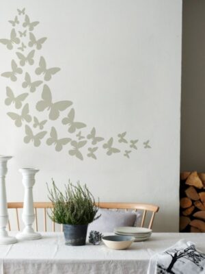 Vinilo decorativo revoltijo de mariposas