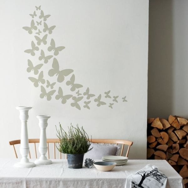 Vinilo decorativo revoltijo de mariposas