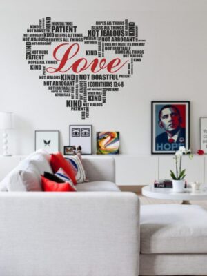 Vinilo decorativo love heart
