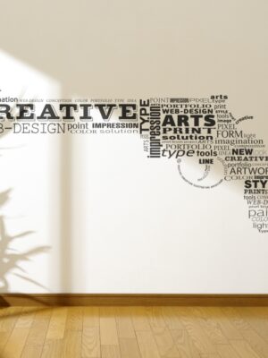 Vinilo decorativo shot words