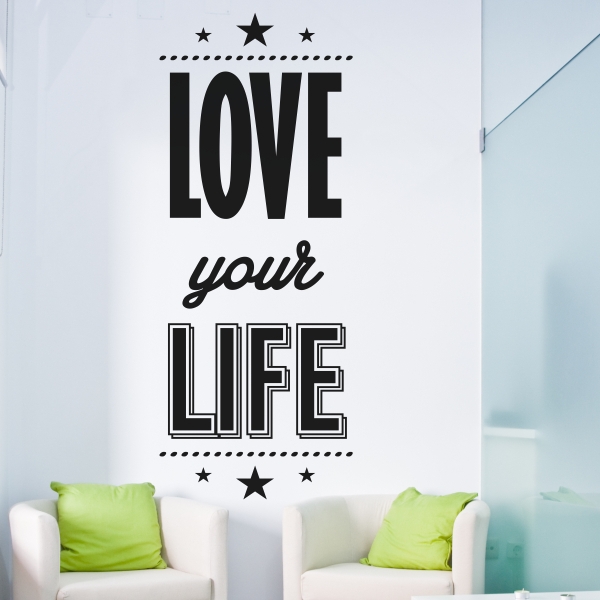 5089.jpg Vinilo decorativo love your life