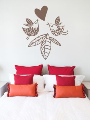 Vinilo decorativo bird love