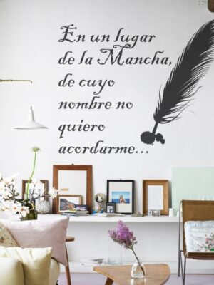 5097.jpg Vinilo decorativo Un lugar de la Mancha
