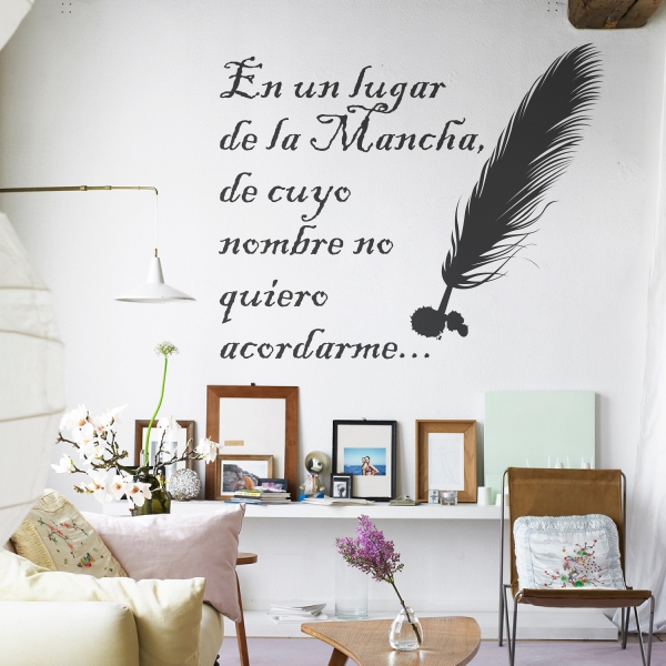 Vinilo decorativo Un lugar de la Mancha