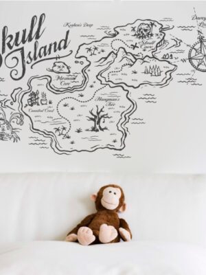 Vinilo infantil mapa del tesoro