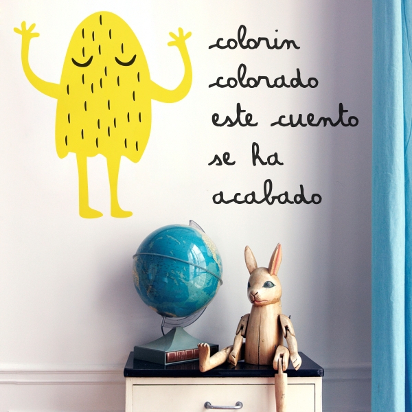 Vinilo infantil colorín colorado