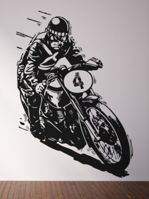 Vinilo decorativo old biker