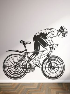 Vinilo decorativo ciclista