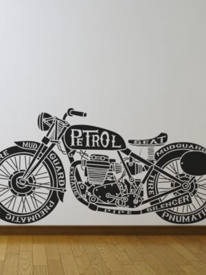 Vinilo decorativo moto vintage III