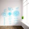 Vinilo decorativo pájaros sobre flores