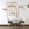 Vinilo decorativo tipos de café