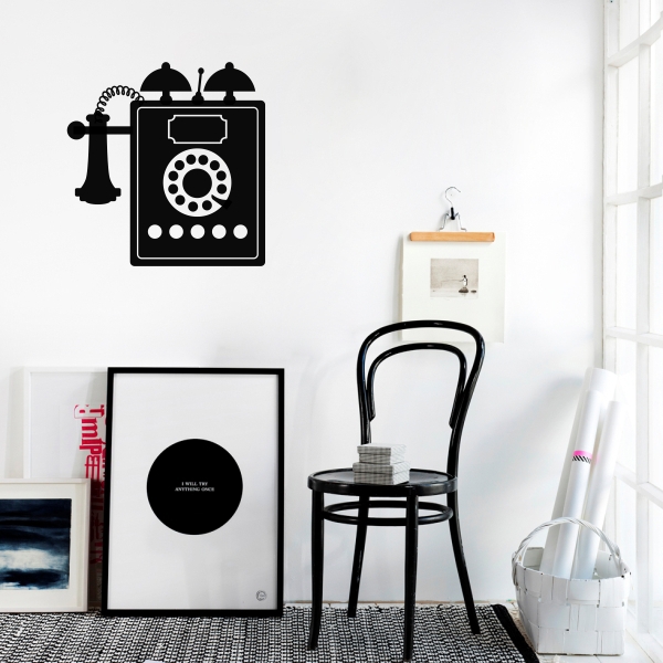 Vinilo decorativo teléfono vintage II