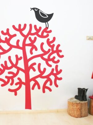 Vinilo decorativo tree bird III