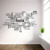 Vinilo decorativo Hola