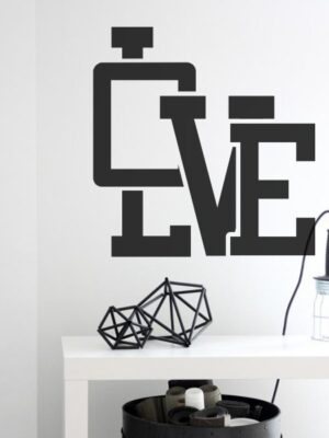 Vinilo decorativo Love III