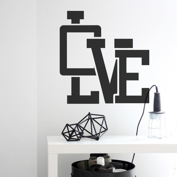 Vinilo decorativo Love III