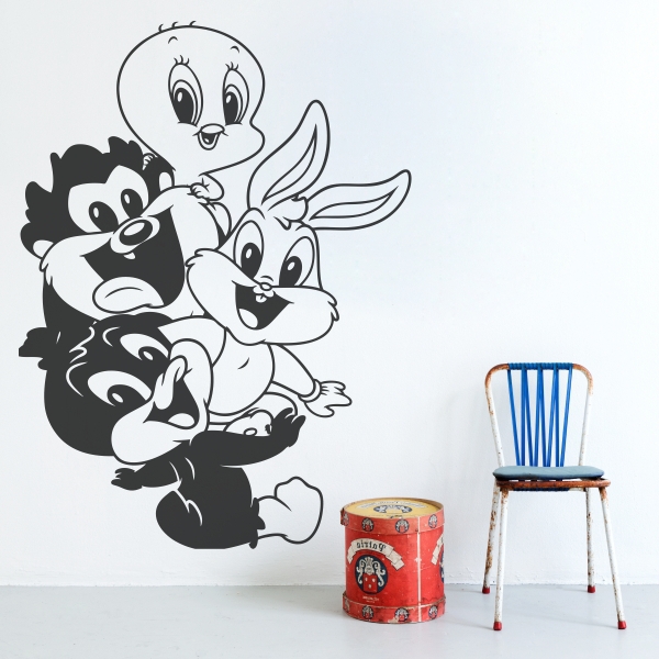 Vinilo infantil baby looney tunes