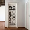Vinilo decorativo WC