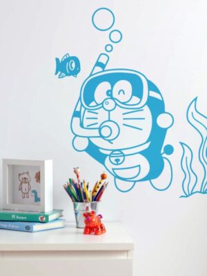 5417.jpg Vinilo infantil Doraemon buceador