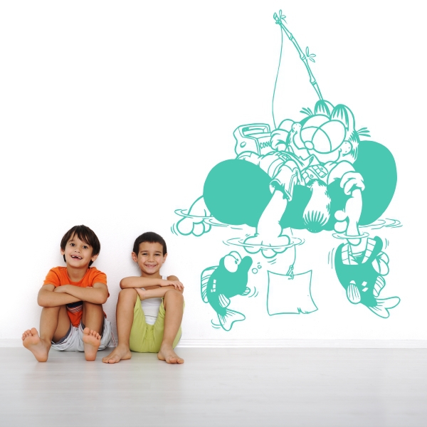 Vinilo infantil Gardfield de pesca