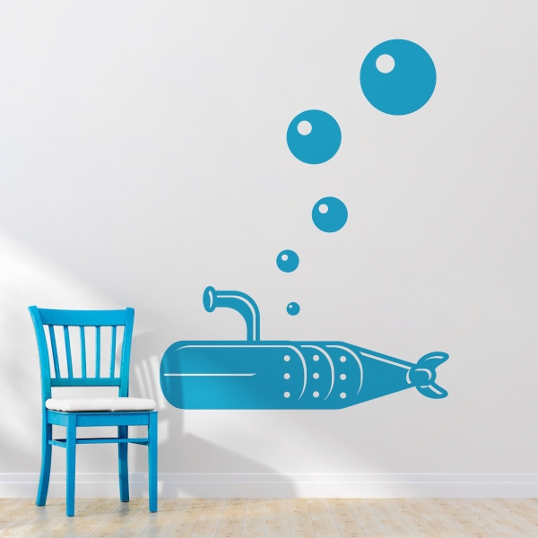 Vinilo infantil submarino