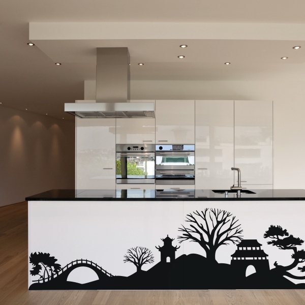 Vinilo decorativo Japan landscape