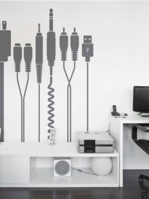 Vinilo decorativo cables II