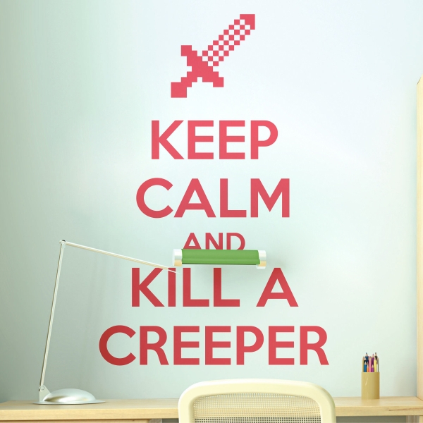 5516.jpg Vinilo decorativo Keep Calm Minecraft III