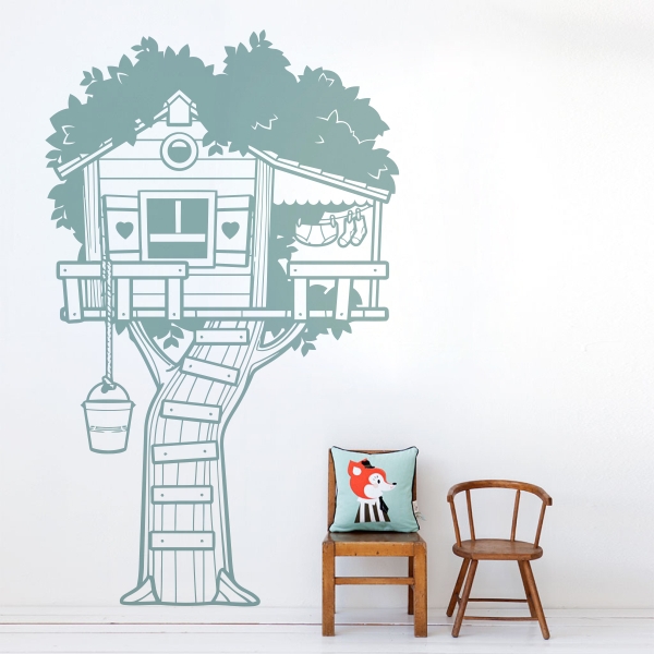Vinilo infantil Casa del árbol