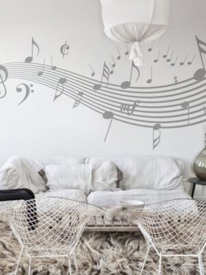 5543.jpg Vinilo decorativo notas musicales II