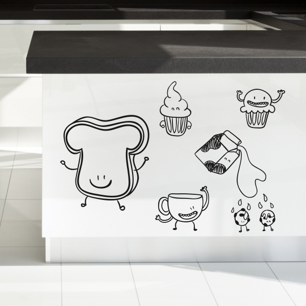 Vinilo decorativo desayuno