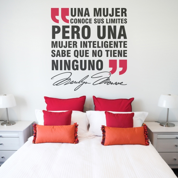 Vinilo decorativo frase Marilyn