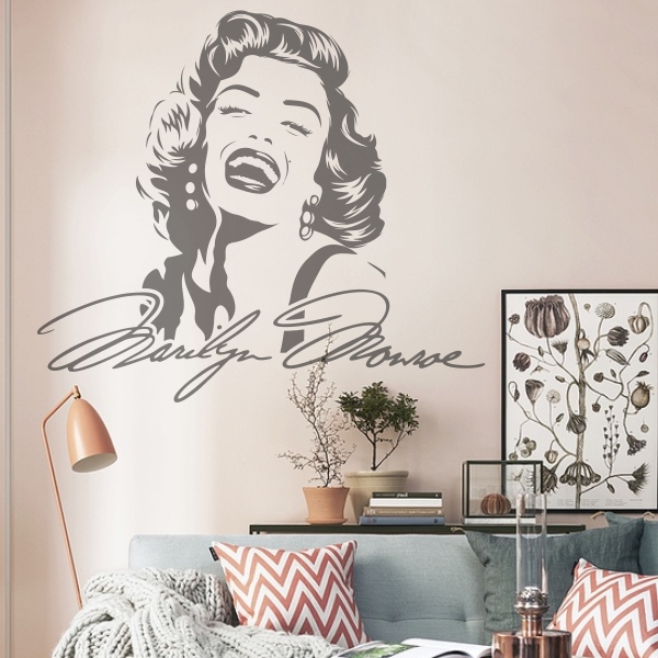 5585.jpg Vinilo decorativo Marilyn Signature