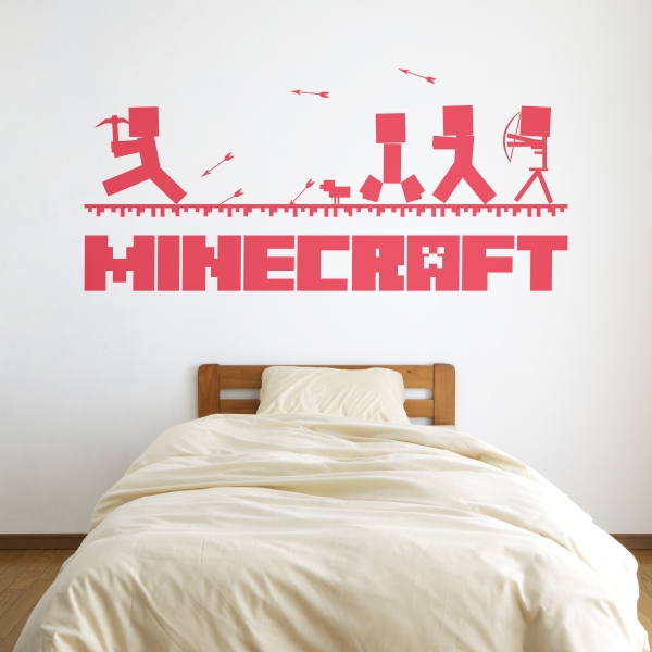 Vinilo decorativo Minecraft escape
