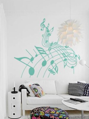 Vinilo decorativo notas musicales III