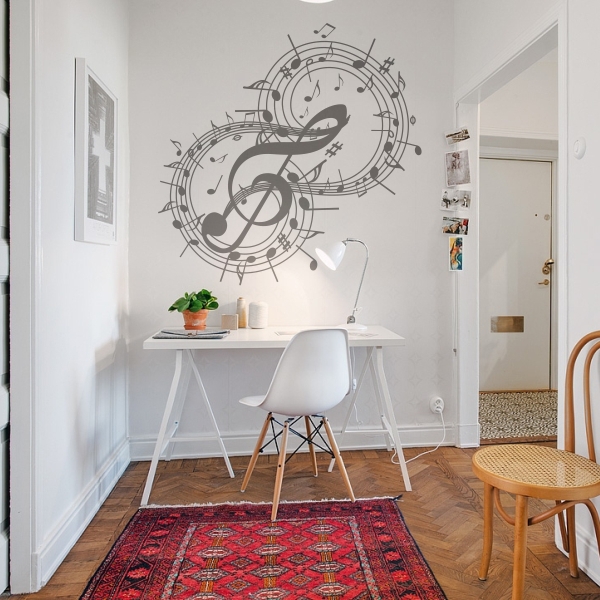 Vinilo decorativo notas musicales IV