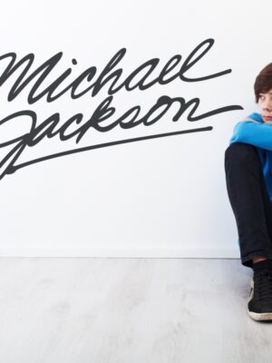 Vinilo decorativo Michael Jackson signature