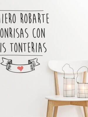 Vinilo decorativo roba sonrisas