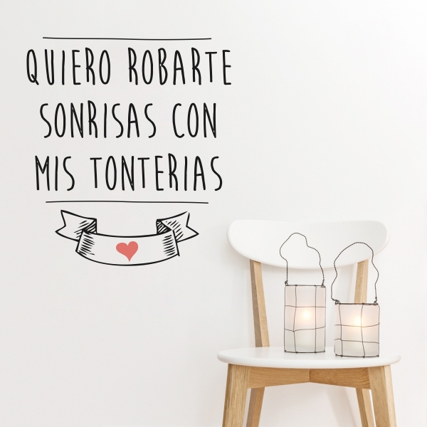 Vinilo decorativo roba sonrisas