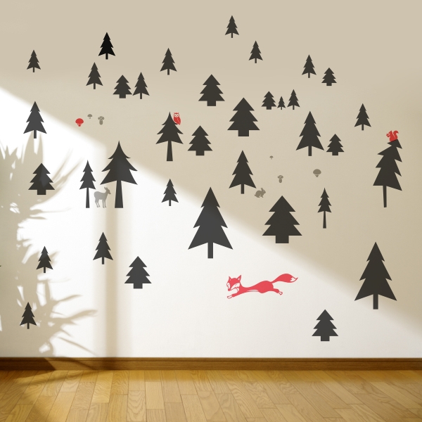 5633.jpg Vinilo infantil bosque