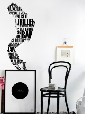 Vinilo decorativo Michael Jackson songs