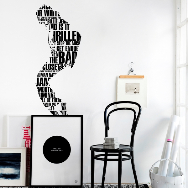 Vinilo decorativo Michael Jackson songs