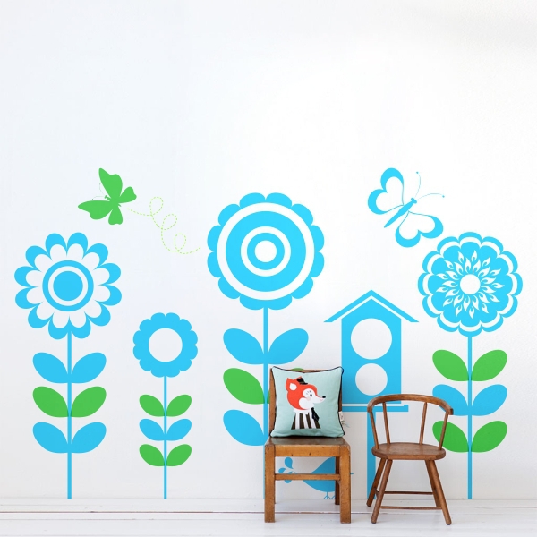 Vinilo infantil flowers