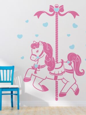 Vinilo infantil tiovivo